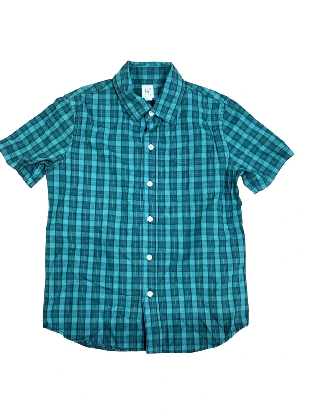 Gap Short Sleeve Button Front Shirt Size Small 6/7
